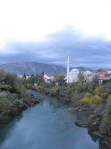 Mosque and Minaret in Mostar